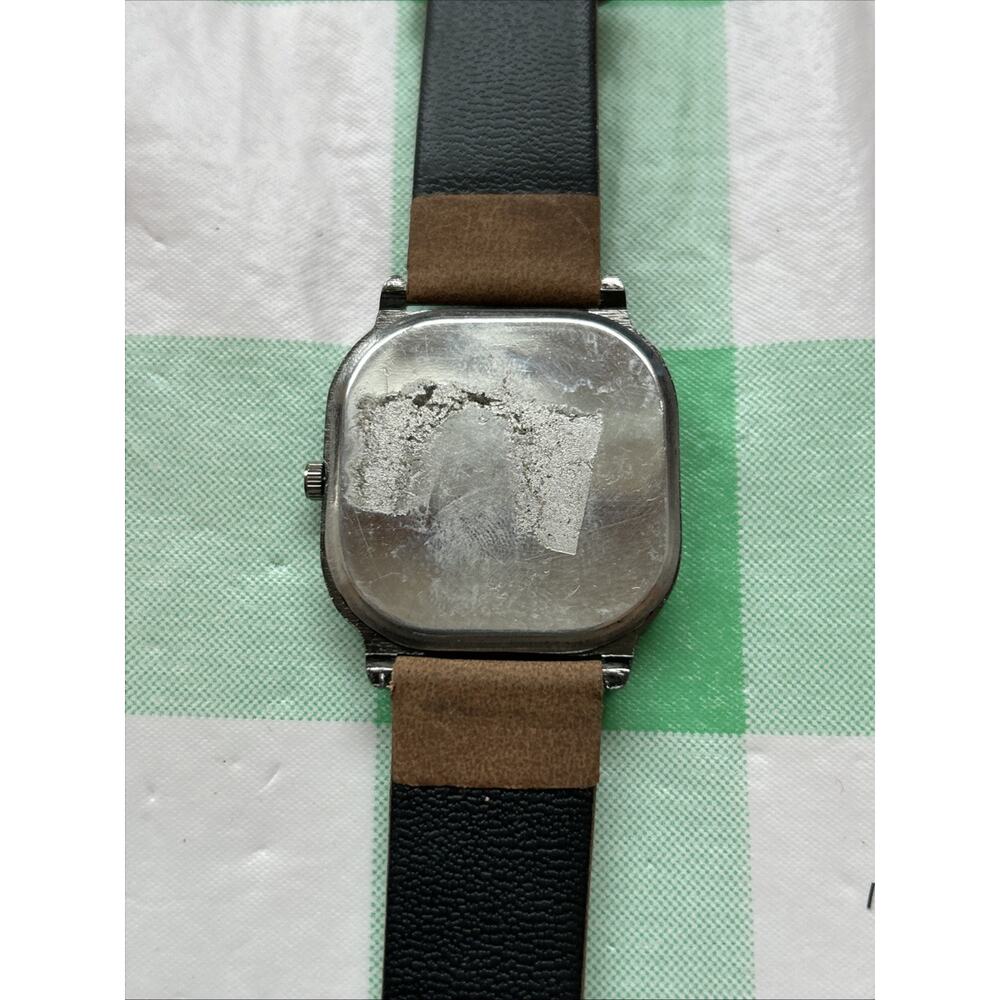 Geneva Dark Silver Tone Brown Band Quartz Watch - Picture 5 of 8